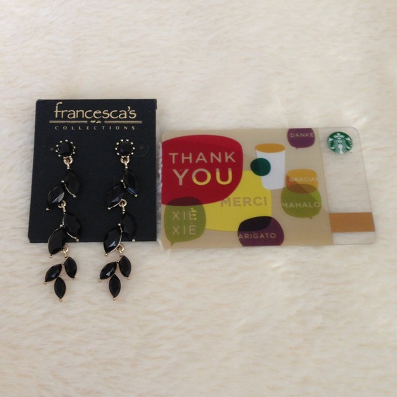 ❌Bundled❌NWT: Black and gold wreathed earrings - Picture 4 of 4