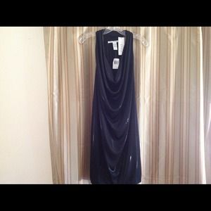 Liquid Metal with tags  Diane Furstenburg Dress