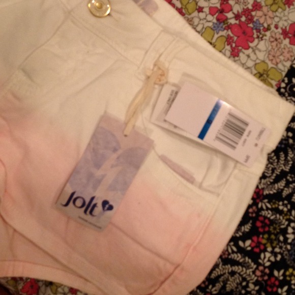 Jolt Pink & White Ombré Shorts - Picture 3 of 4