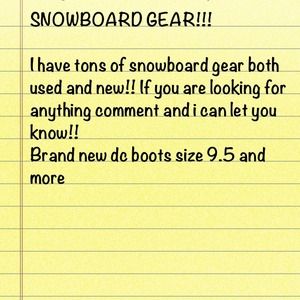 SNOW GEAR!!!