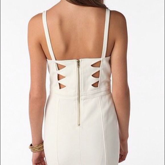 Reduced! Sparkle & Fade ivory cut out dress size M