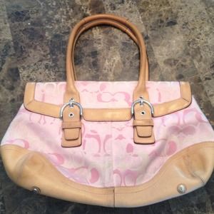 Authentic COACH soho optic signature purse