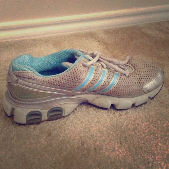 Baby Blue Adidas Athletic Running Shoes