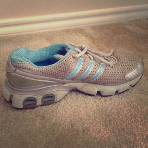 Baby Blue Adidas Athletic Running Shoes