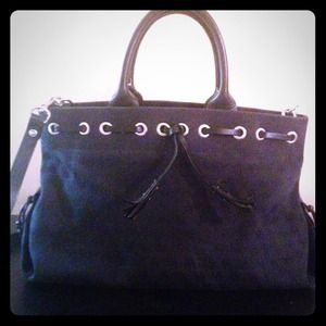 Dooney And Bourke Black Canvas Satchel