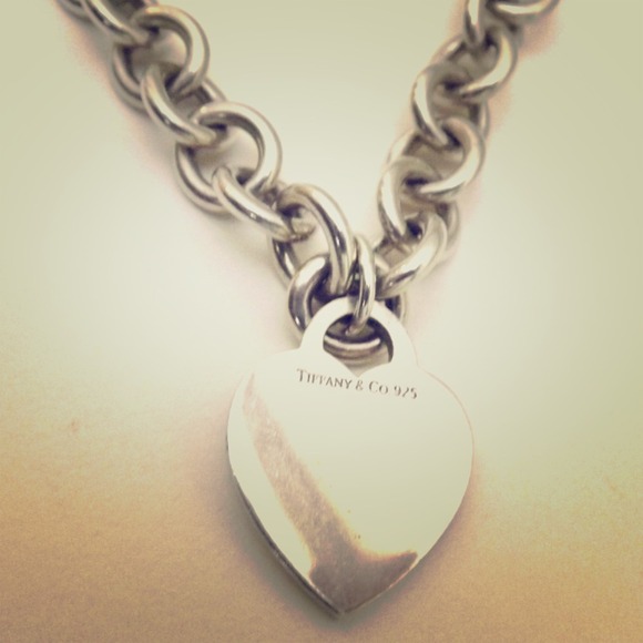 Tiffany & Co. Sterling silver heart tag necklace