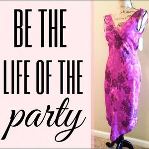 My Michelle Purple Pink Floral Dress