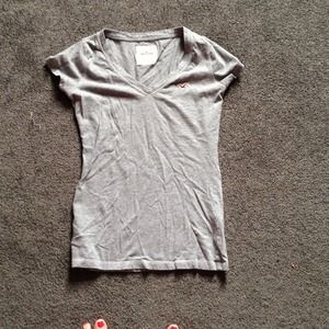 Grey v-neck