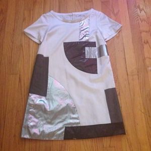 Mint metallic 60's style dress