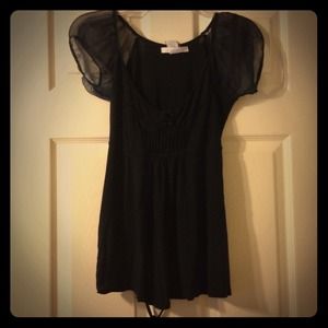 Black lacey top
