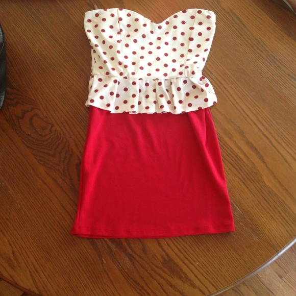 On trend peplum dress!