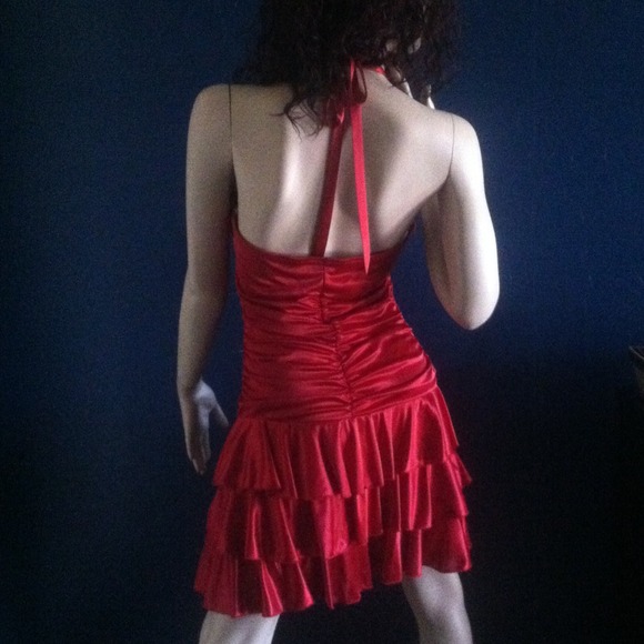 Red Cocktail Dress - Picture 3 of 3