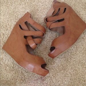 TALL brown wedge heels from Mossimo @ Target!