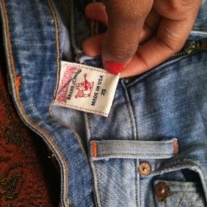 True religion jeans worn excellent cond. sz 25