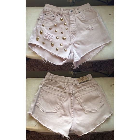 High Wasted shorts Tan