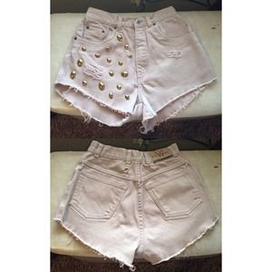 High Wasted shorts Tan