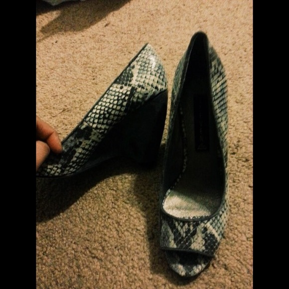 Steve Madden grey suede wedges recently reduced!