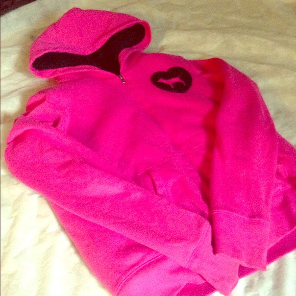 💕 Rare Victoria Secret PINK Hoodie with sequins - Picture 1 of 3