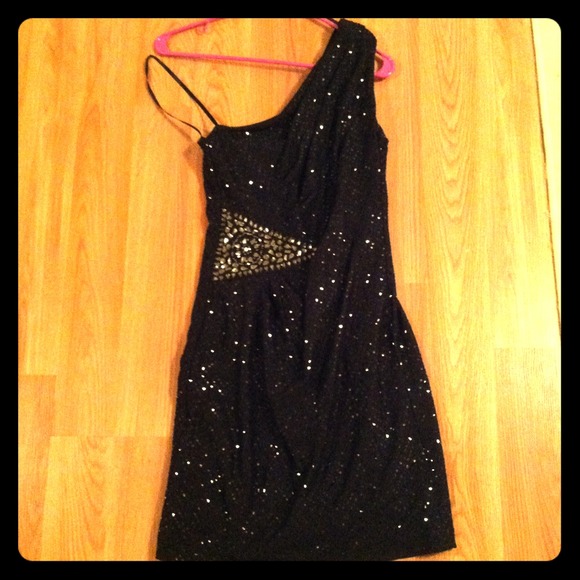 Perfect Sparkly Little Black Dress