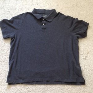 Men's gray polo shirt