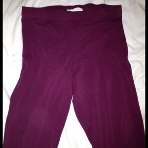 F21 Burgundy/Maroon Leggings