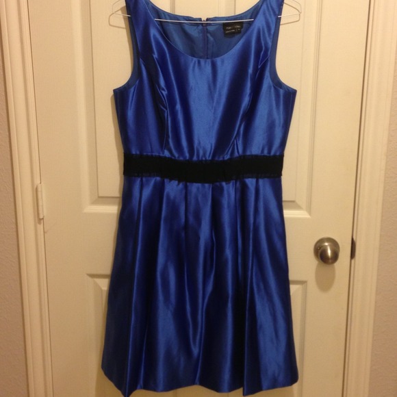 Fun, knee length blue cocktail dress