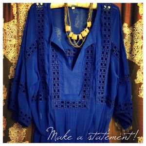Daniel Rainn Cobalt Blue Top