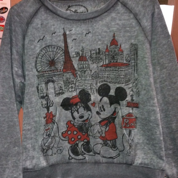 Disney Mickey and Minnie sweatshirt. Super cute!