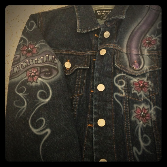US Polo Jacket w/ customized airbrushed art