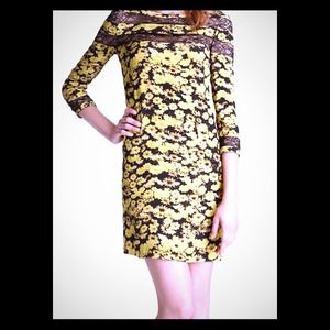 Erin Fetherston yellow and black floral dress 8 Erin Fetherston yellow and black floral dress 8