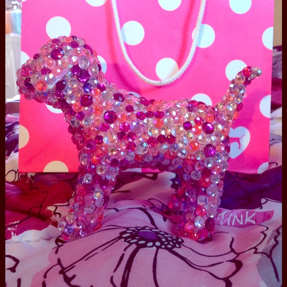 Bling pink dog