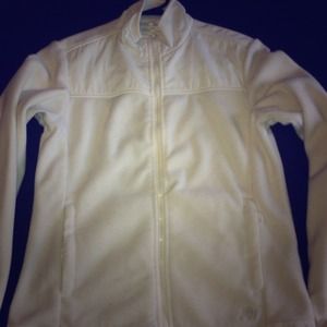 Reserved. White zip up jacket