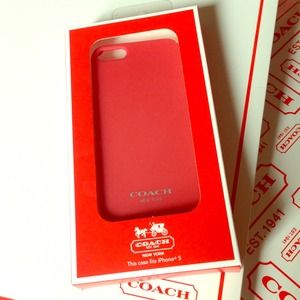 NEW Authentic Coach iPhone 5 Hard Case