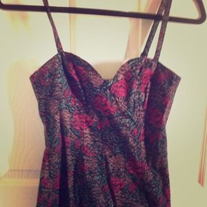 Pretty floral spaghetti strap dress