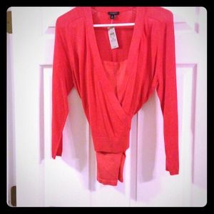 *Reserved*Ann Taylor wrap cardigan w/tank