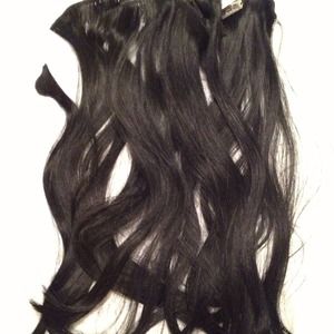 Human Hair Extensions-10 piece clip set of 18 in.