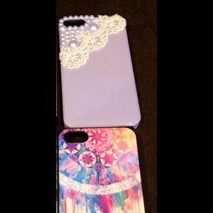 Designer iPhone 5 cases. Purple one only.