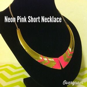 Small Neon Pink Necklace