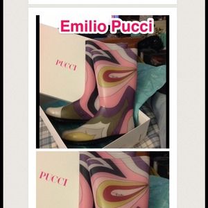 Emilio Pucci brand new rain boots.