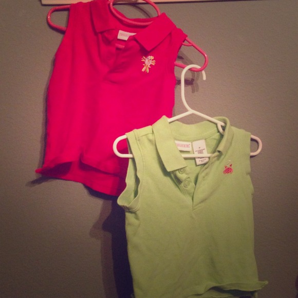 Sleeveless polo shirts