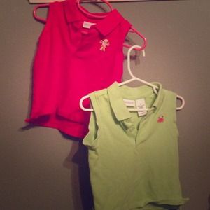 Sleeveless polo shirts