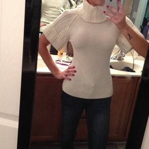 Cream turtle neck sweater