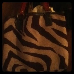 Zebra print bag