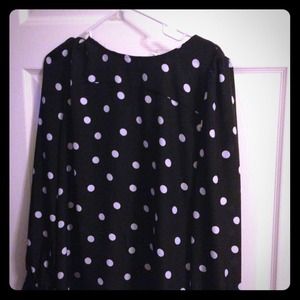 Jcrew polka dot blouse