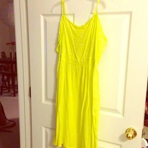 Neon yellow dress