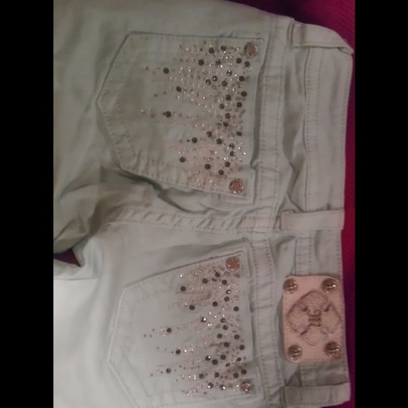 Miss Me skinny light blue jeans