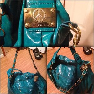 🔴HOLD🔴MOSCHINO inspired large Turquoise Purse