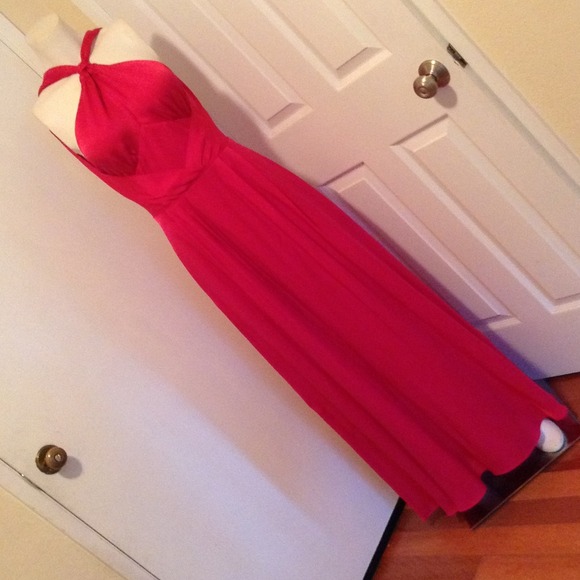 Banana Republic Monogram Red Dress
