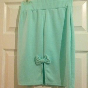 Tiffany Blue Body Con Pencil Skirt