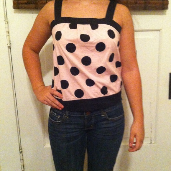 Pink w black dots